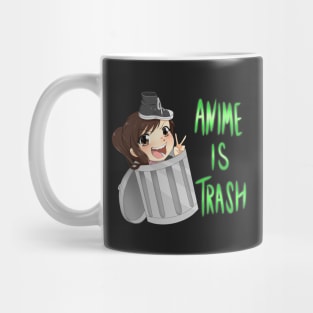 anime is trash by @SpookyPandaGirl Mug